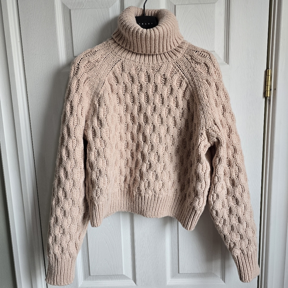 🌷Dusty Rose Cabel Knit Sweater